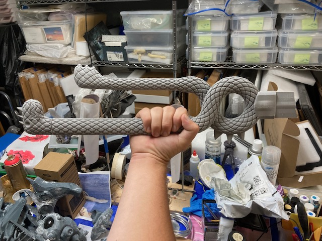 A replica of The Dragon Handle from the anime series Seven Deadly Sins