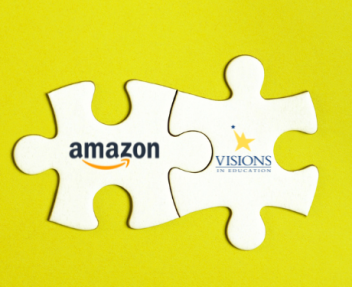 Visions In Education has been partnered with Amazon since 2015. This partnership ensures that the process for parents to purchase curriculum, supplies and materials is a fast and user-friendly experience.