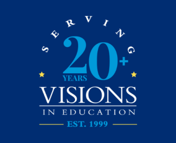 Serving 20+ years Visions In Education logo established 1999