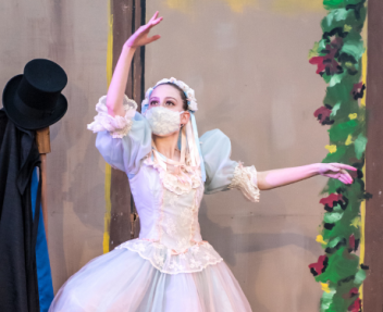 Home School student participates in ballet performance on stage