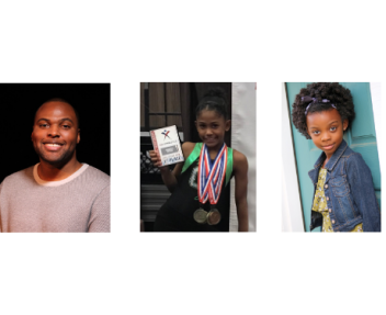 Three African American Visions students, profile photos for Black History Month student success stories